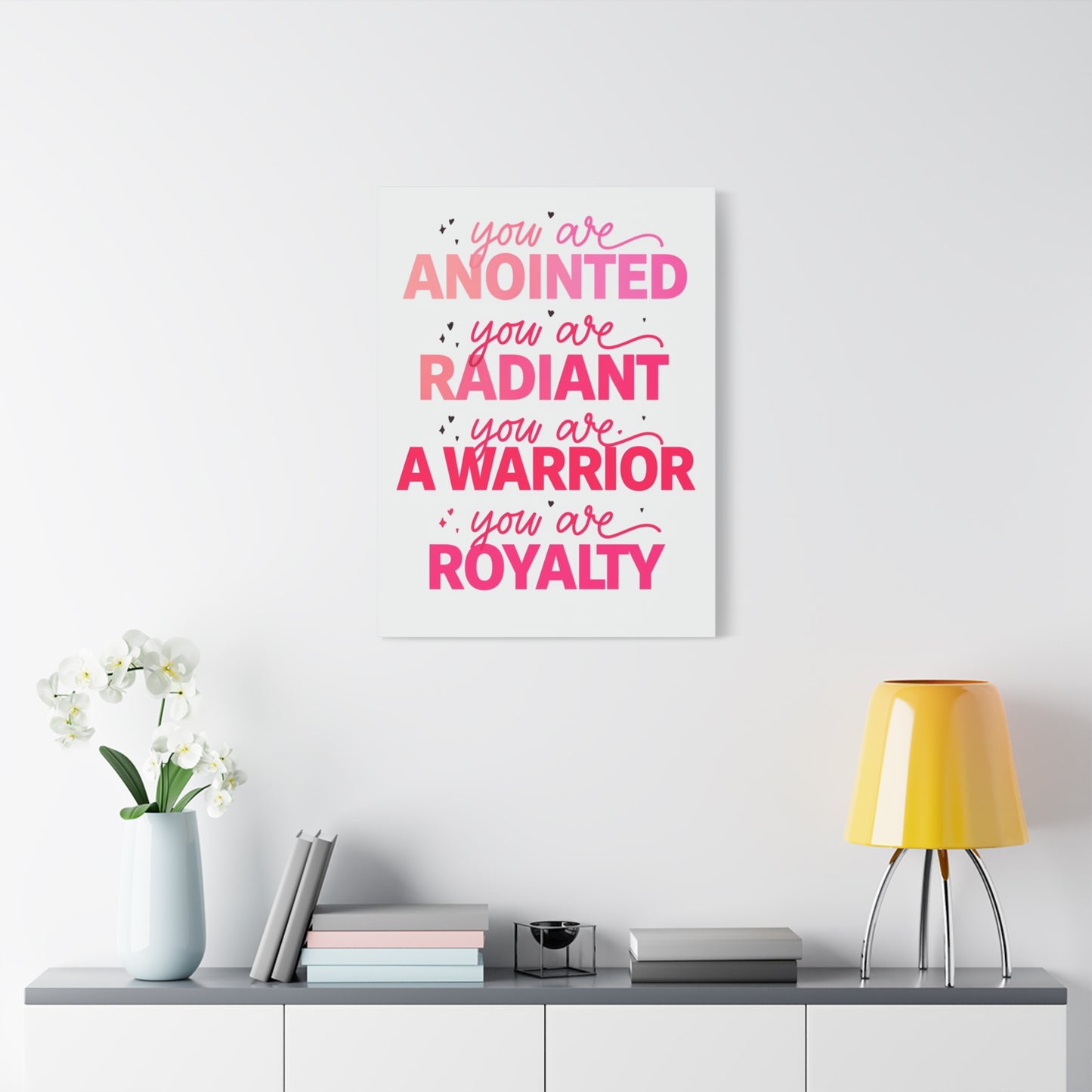 Inspirational Wall Art Print, Motivational Home Decor, Christian Canvases, Gift for Her, Uplifting Affirmations