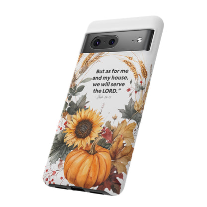 Fall-Themed Phone Case, Cozy Autumn Decor, Inspirational Quote, Pumpkin Design, Gift for Him or Her