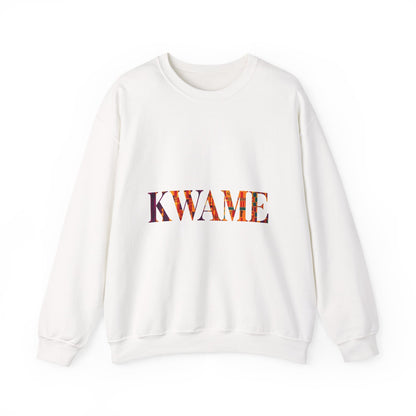 Kwame Graphic Crewneck Sweatshirt | Cozy Unisex Sweatshirt for Casual Outfits, Gift for Her/Him, Fall Fashion, Everyday Wear