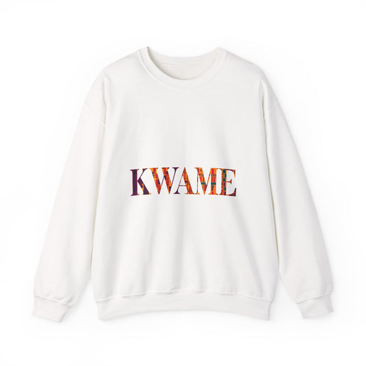 Kwame Graphic Crewneck Sweatshirt | Cozy Unisex Sweatshirt for Casual Outfits, Gift for Her/Him, Fall Fashion, Everyday Wear