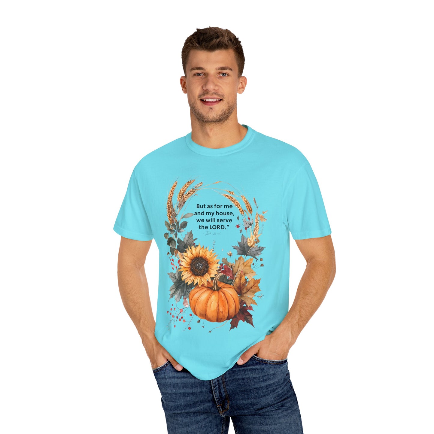 Fall-Inspired Unisex T-Shirt - 'But as for me and my house we will serve the LORD' - Autumn Apparel, Seasonal Gift, Christian Tshirt, [...]