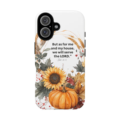 Fall-Themed Phone Case, Cozy Autumn Decor, Inspirational Quote, Pumpkin Design, Gift for Him or Her