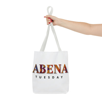 Abena Tuesday Tote Bag, Stylish Carryall, Gift for Her, Daily Use, Eco-Friendly, Fashionable Shopper's Bag, Personalized Tote