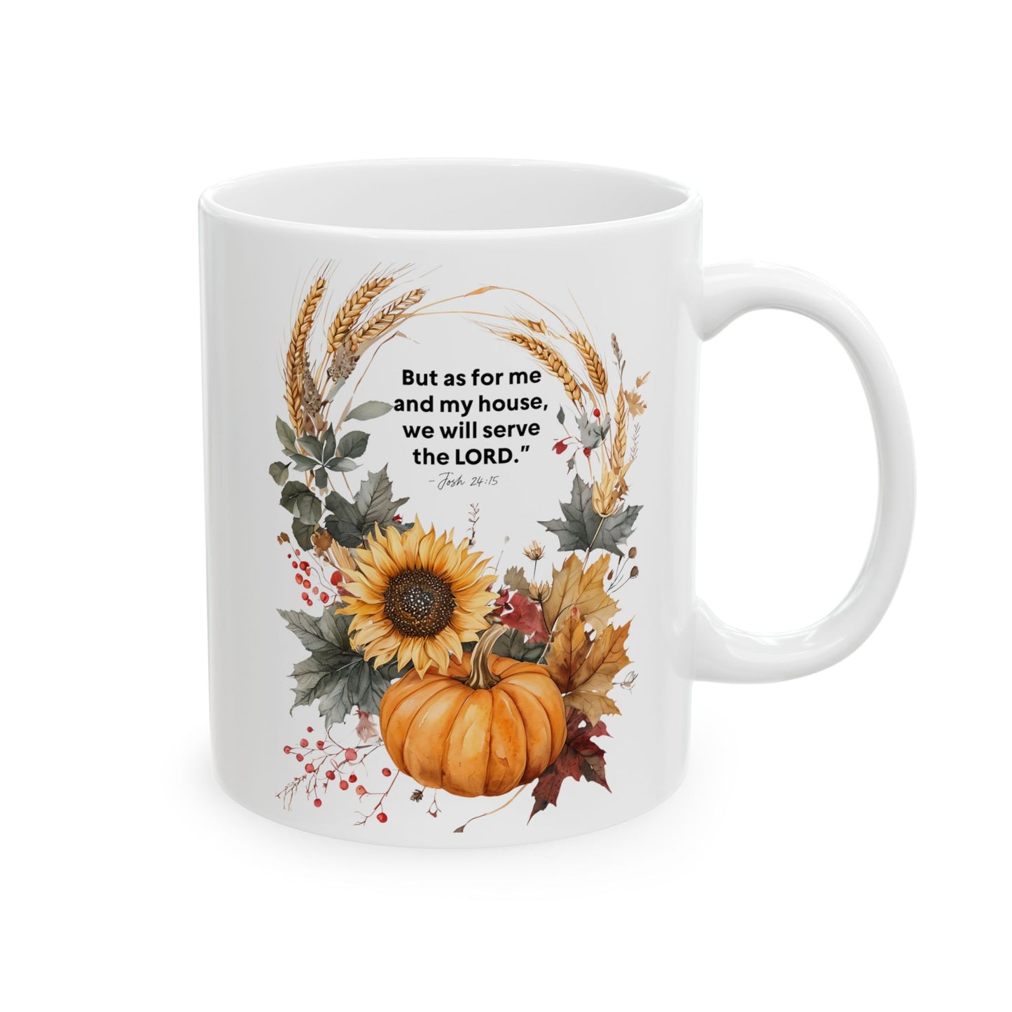 Autumn Floral Ceramic Mug - Cozy Coffee Cup, Perfect Gift for Fall, Home Decor, Tea Lovers, Thanksgiving, Friendship