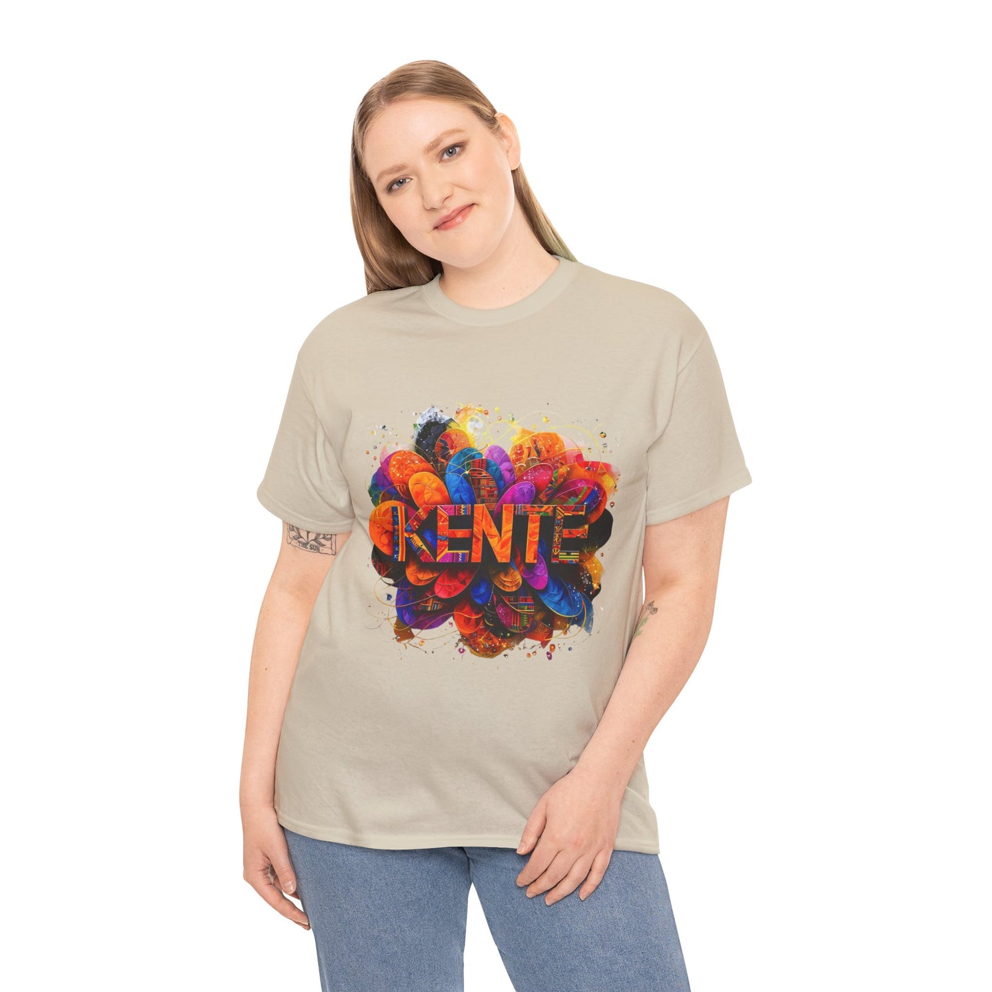 Vibrant Artistic Expression Tee - Unisex Cotton T-Shirt, Casual Wear, Gift for Art Lovers, Bright Design, Everyday Style