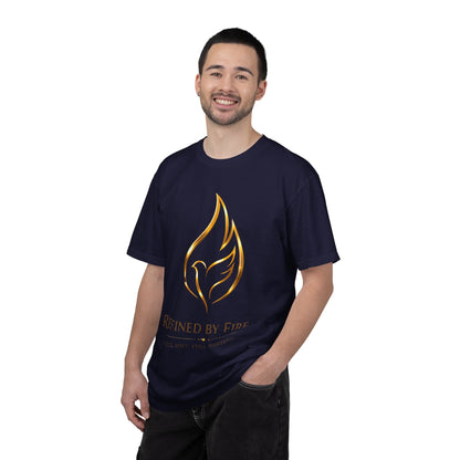 Refined By Fire Graphic T-Shirt — Inspirational Flame Dove Tee