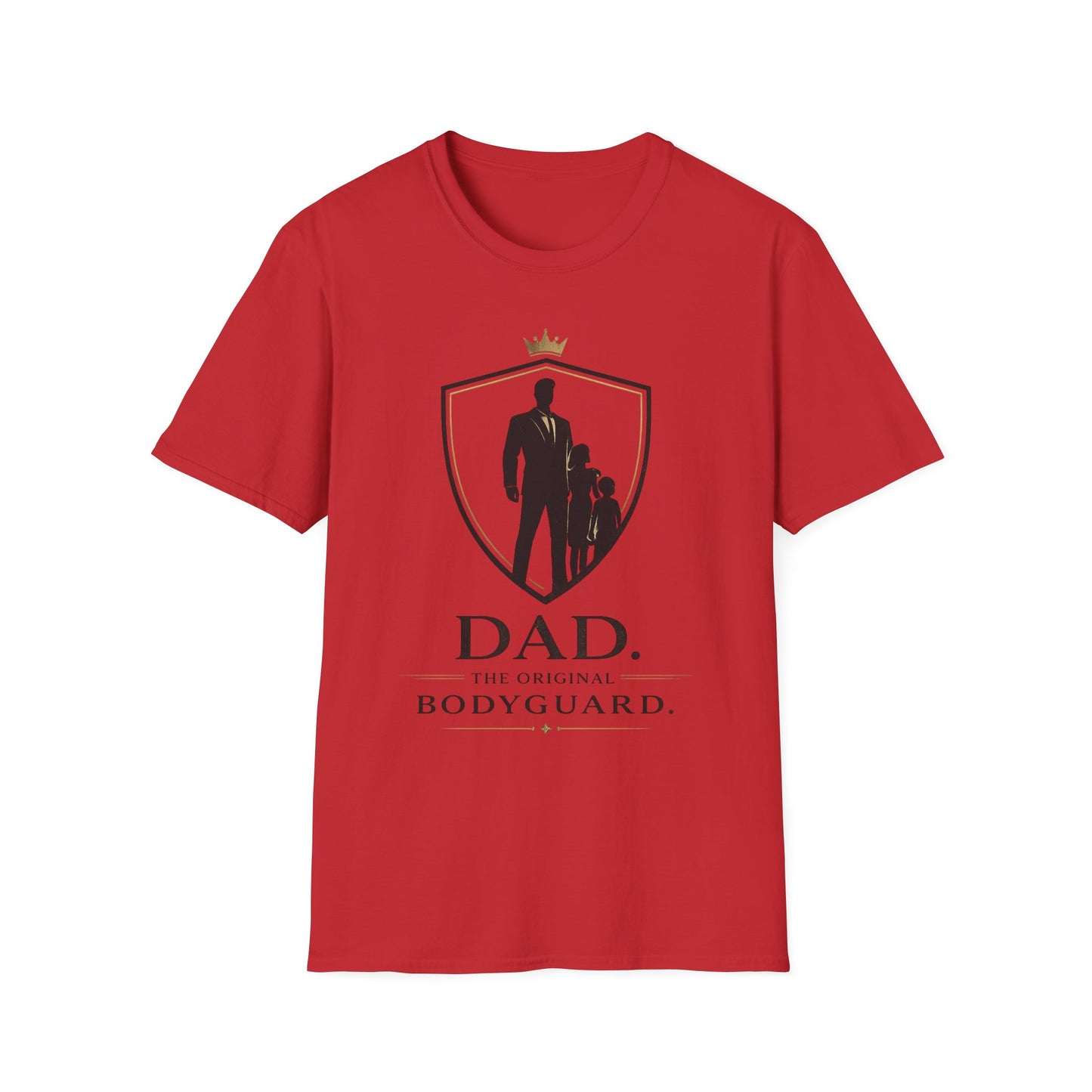 Dad The Original Bodyguard T-Shirt — Father & Kids Shield Design