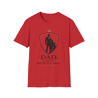 Dad The Original Bodyguard T-Shirt — Father & Kids Shield Design