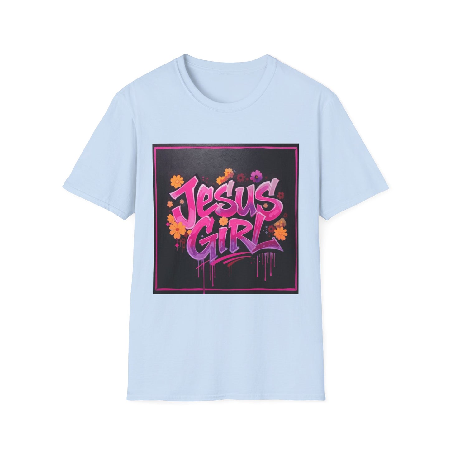 Jesus Girl Graphic T-Shirt, Christian Apparel, Faith-Based Gift, Inspirational Shirt, Summer Style, Trendy Outfits