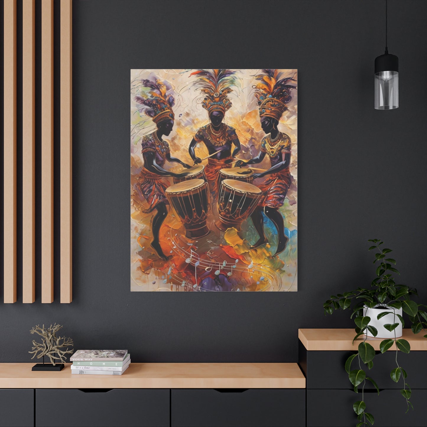 Artistic Drumming Canvas Wall Art, Vibrant Music-Themed Decor, Ideal Gift for Music Lovers, Home Decoration, Festival Wall Hanging, [...]