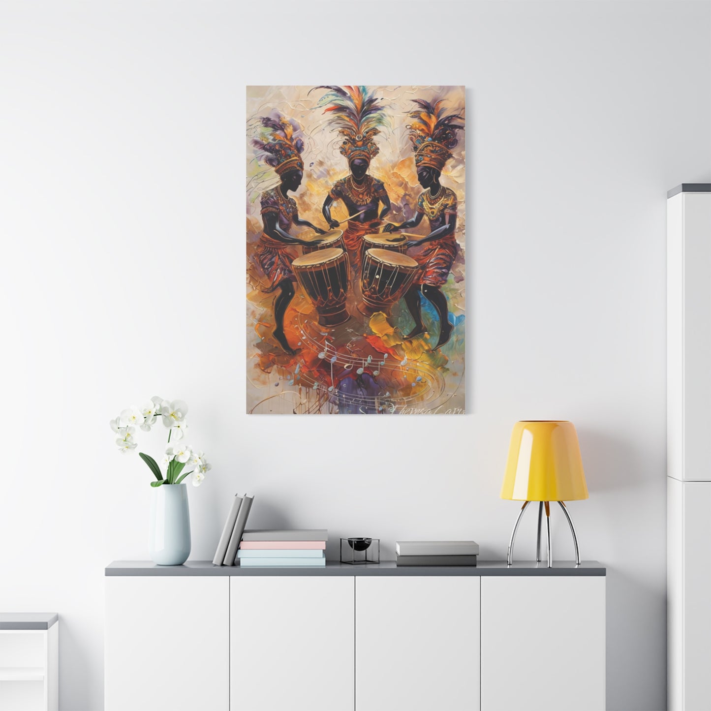 Artistic Drumming Canvas Wall Art, Vibrant Music-Themed Decor, Ideal Gift for Music Lovers, Home Decoration, Festival Wall Hanging, [...]