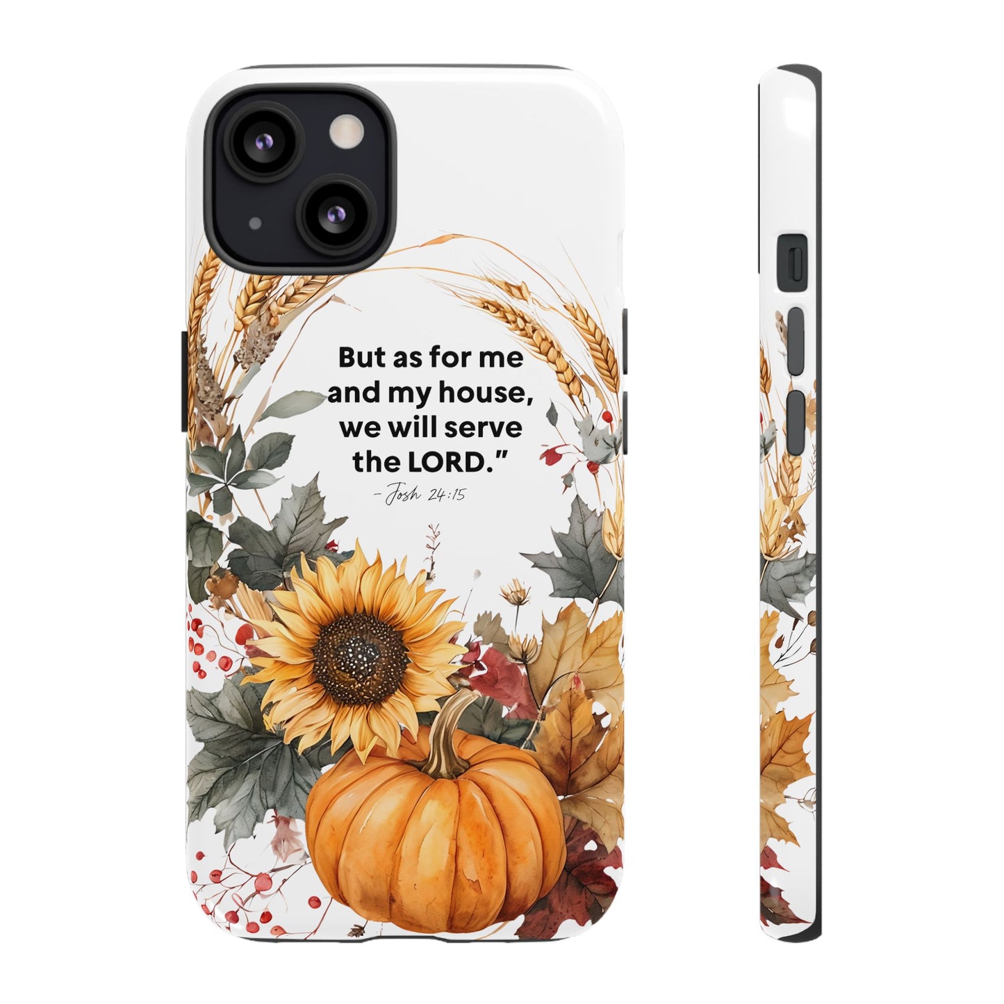 Fall-Themed Phone Case, Cozy Autumn Decor, Inspirational Quote, Pumpkin Design, Gift for Him or Her
