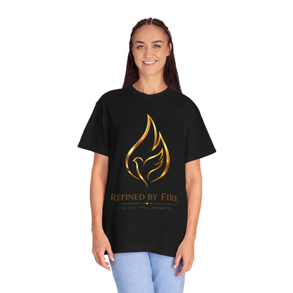 Refined By Fire Graphic T-Shirt — Inspirational Flame Dove Tee