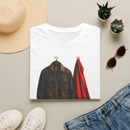 T-Shirt — "First Hero" Jacket & Cape Tribute Tee
