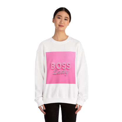 Boss Lady Crewneck Sweatshirt | Stylish Gift for Bosses, Empowering Apparel, Women's Fashion, Cozy Outfit, Motivational Apparel