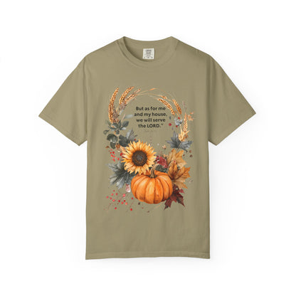 Fall-Inspired Unisex T-Shirt - 'But as for me and my house we will serve the LORD' - Autumn Apparel, Seasonal Gift, Christian Tshirt, [...]