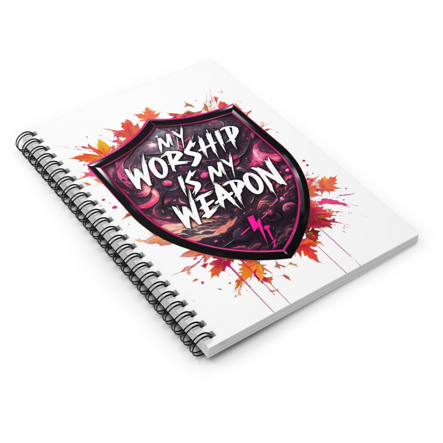 Spiral Notebook - My Worship is My Weapon | Inspirational Art Journal, Motivational Stationery, Gift for Students, Daily Planner, [...]