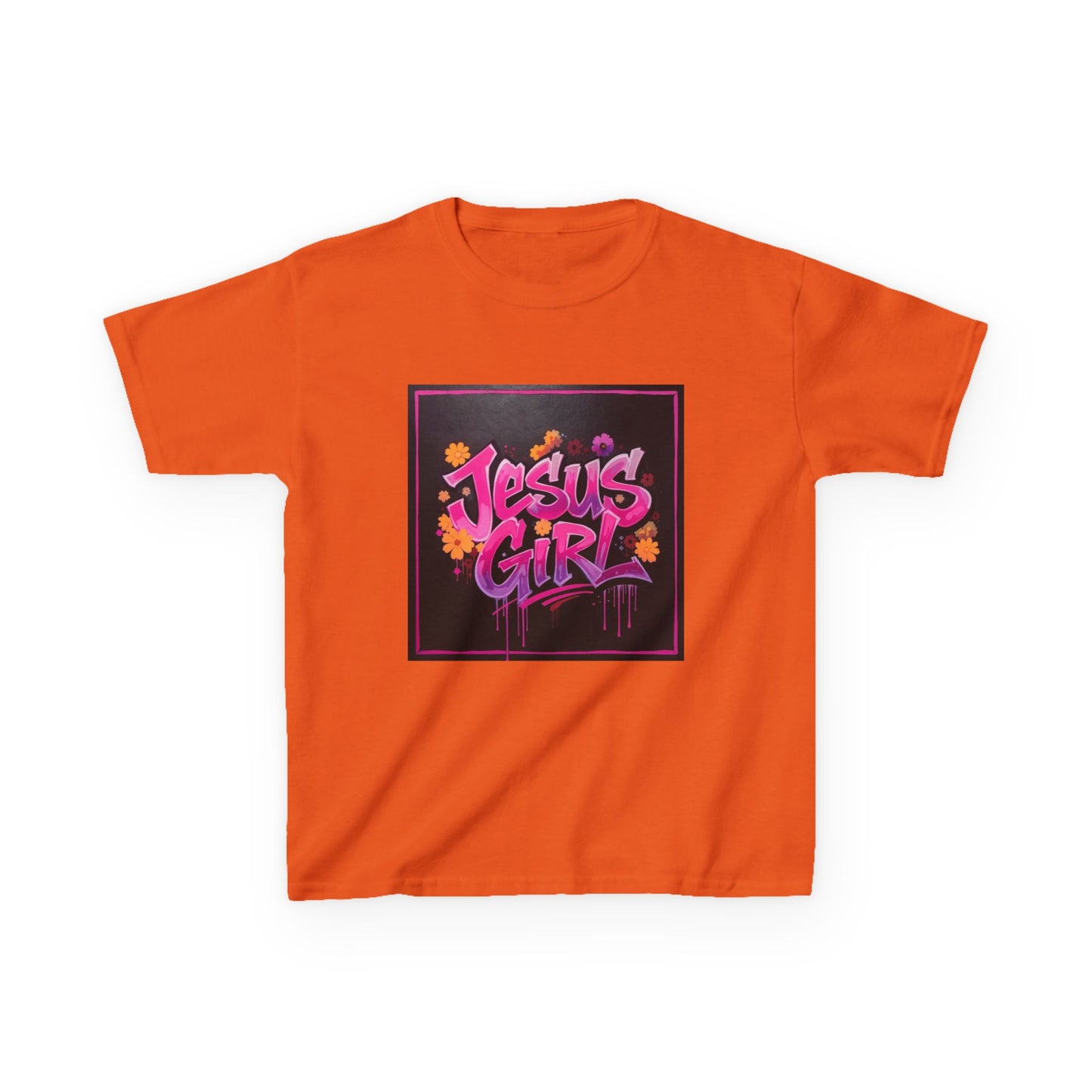 Vibrant Kids Tee - Jesus Girl Shirt, Youth Graphic Tee, Casual Kids Fashion, Faith-Based Gift, Summer Wear