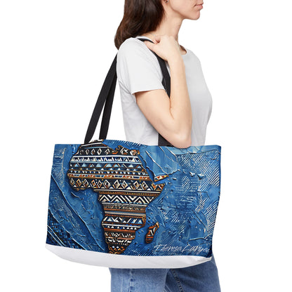 African Print Weekender Tote Bag, Stylish Travel Bag, Eco-Friendly Beach Bag, Fashionable Gym Tote, Unique Gift for Travelers