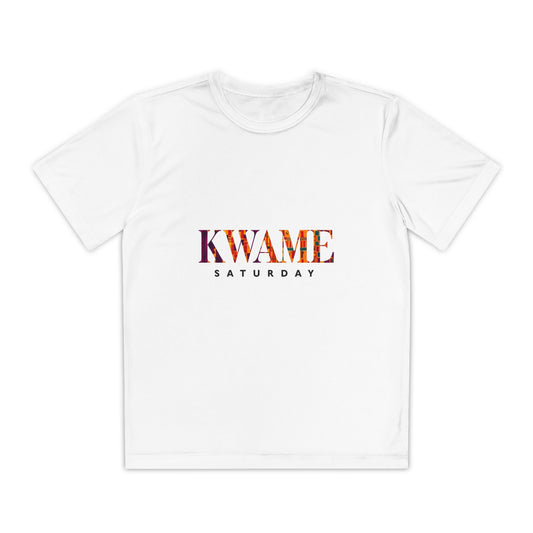 Youth Competitor Tee with KWAME SATURDAY Design - Perfect for Sports Events, Birthdays, Weekend Outfits, Gift for Youth, Casual Wear