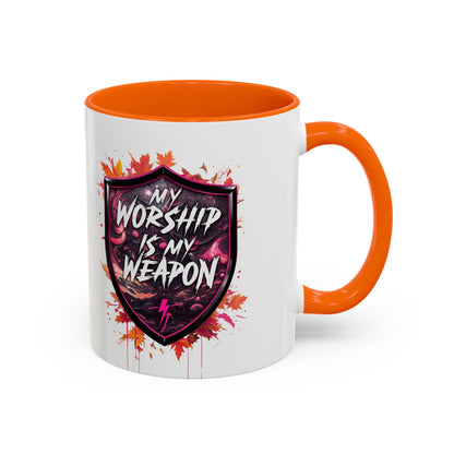 Bold Worship Coffee Mug - My Worship is My Weapon, Inspirational Gift for Coffee Lovers, Motivational Mug, Perfect for Events and [...]