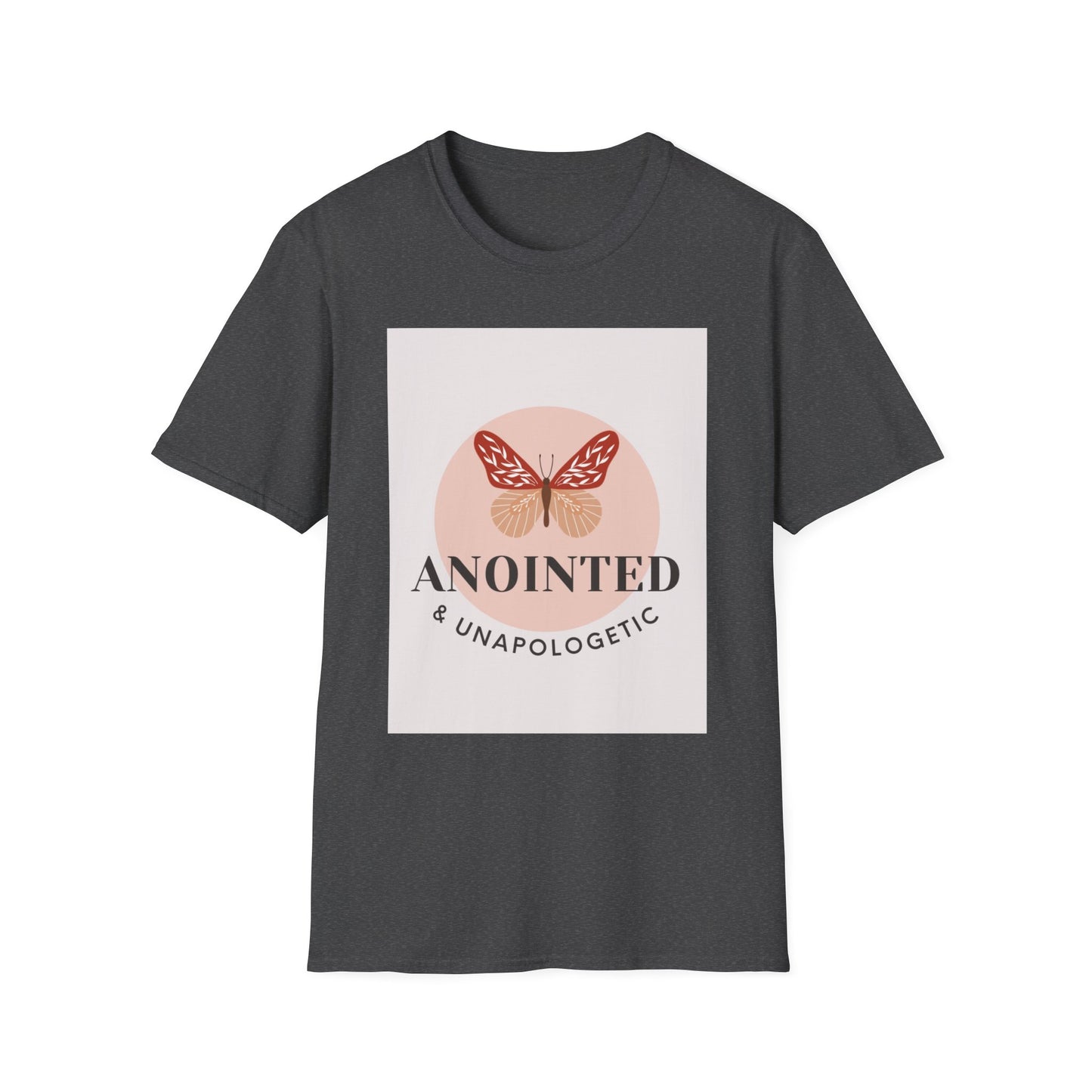 Anointed & Unapologetic Butterfly T-Shirt, Inspirational Tee, Gift for Her, Motivational Apparel, Casual Wear, Encouragement Shirt