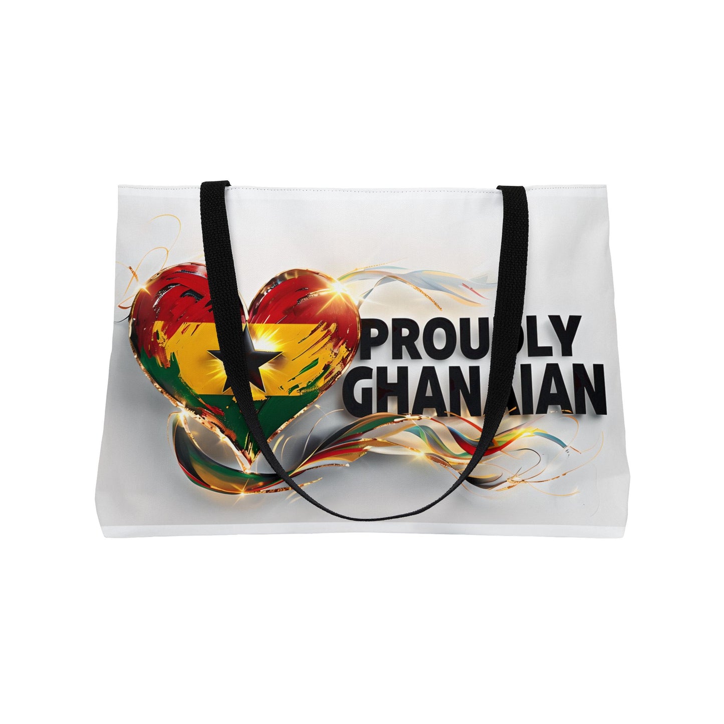 Proudly Ghanaian Weekender Tote Bag - Perfect for Travel, Beach Days, or Stylish Shopping, Gift for Birthdays, Holidays, and Celebrations