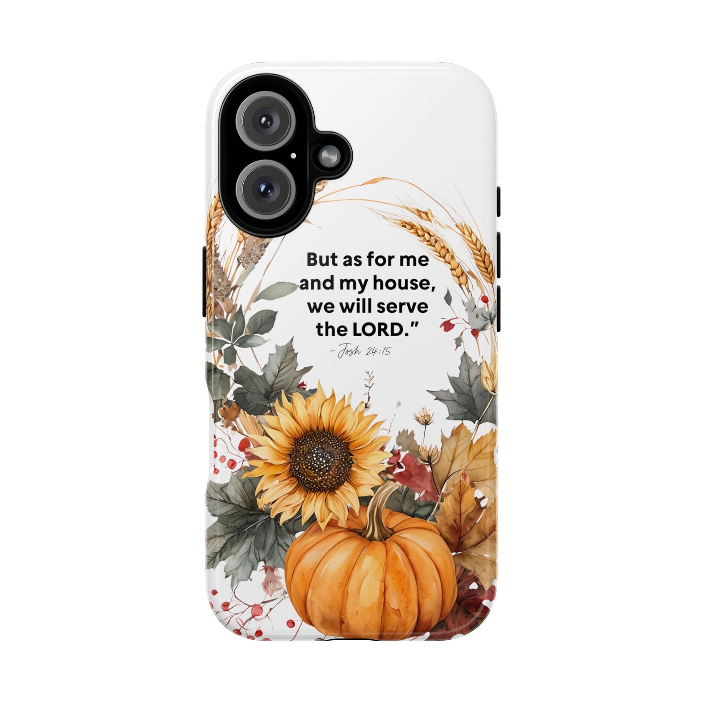 Fall-Themed Phone Case, Cozy Autumn Decor, Inspirational Quote, Pumpkin Design, Gift for Him or Her