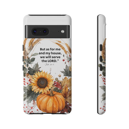 Fall-Themed Phone Case, Cozy Autumn Decor, Inspirational Quote, Pumpkin Design, Gift for Him or Her