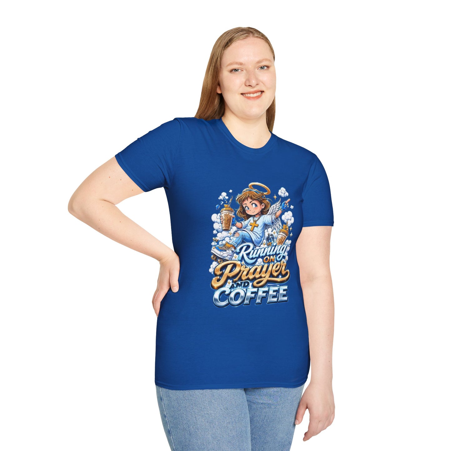 Running on Prayer and Coffee T-Shirt