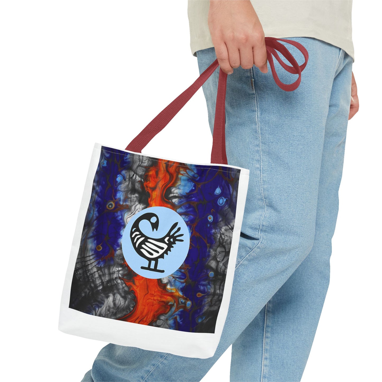 Vibrant Abstract Tote Bag - Artistic Carried Canvas, Eco-Friendly Shopping Companion, Gift for Art Lovers, Travel Enthusiast, Vibrant [...]