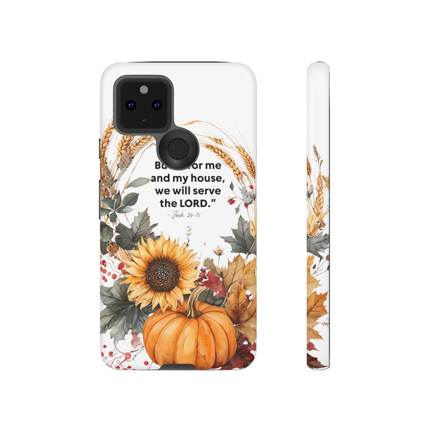 Fall-Themed Phone Case, Cozy Autumn Decor, Inspirational Quote, Pumpkin Design, Gift for Him or Her