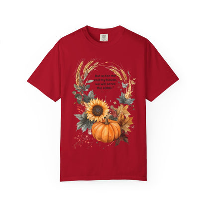 Fall-Inspired Unisex T-Shirt - 'But as for me and my house we will serve the LORD' - Autumn Apparel, Seasonal Gift, Christian Tshirt, [...]