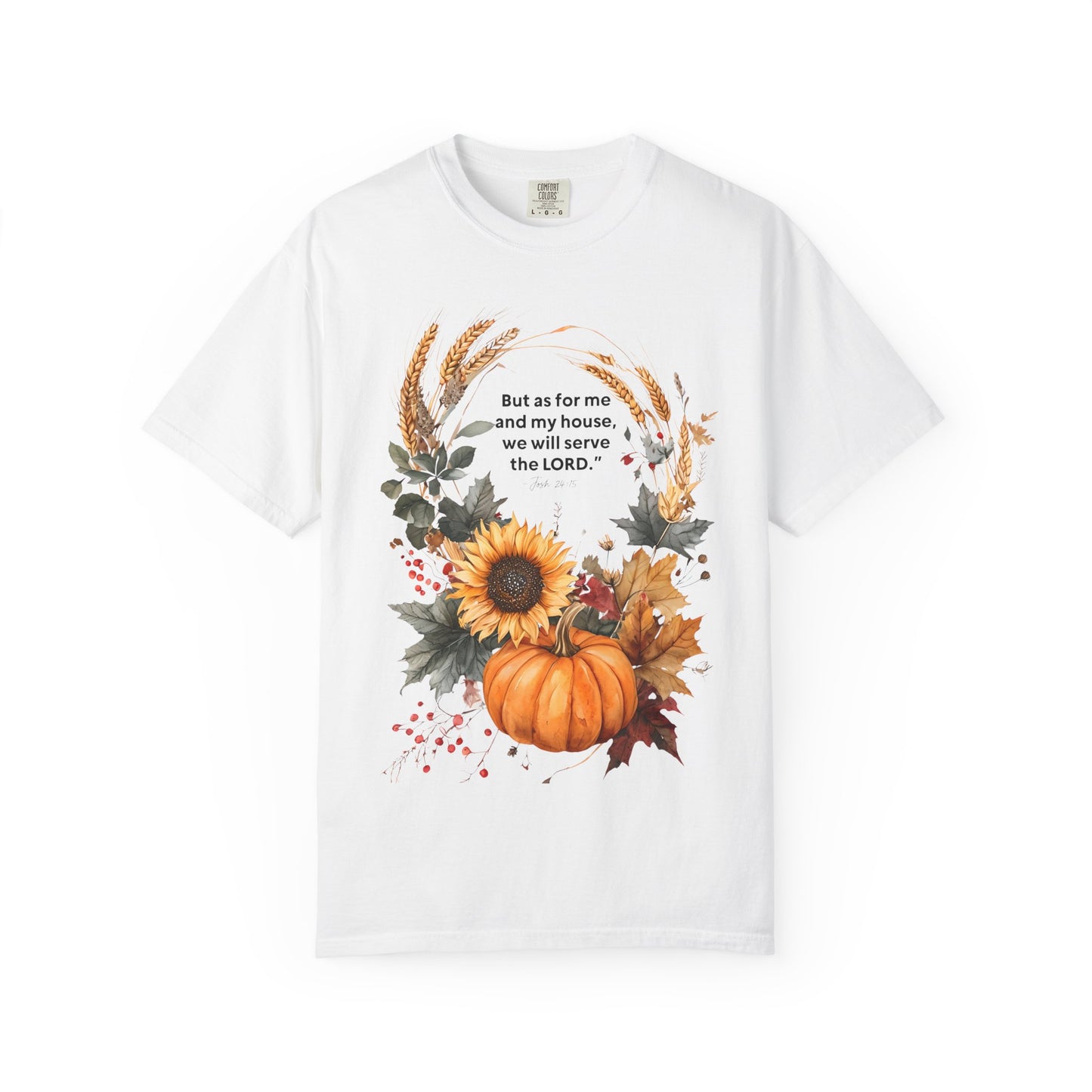 Fall-Inspired Unisex T-Shirt - 'But as for me and my house we will serve the LORD' - Autumn Apparel, Seasonal Gift, Christian Tshirt, [...]