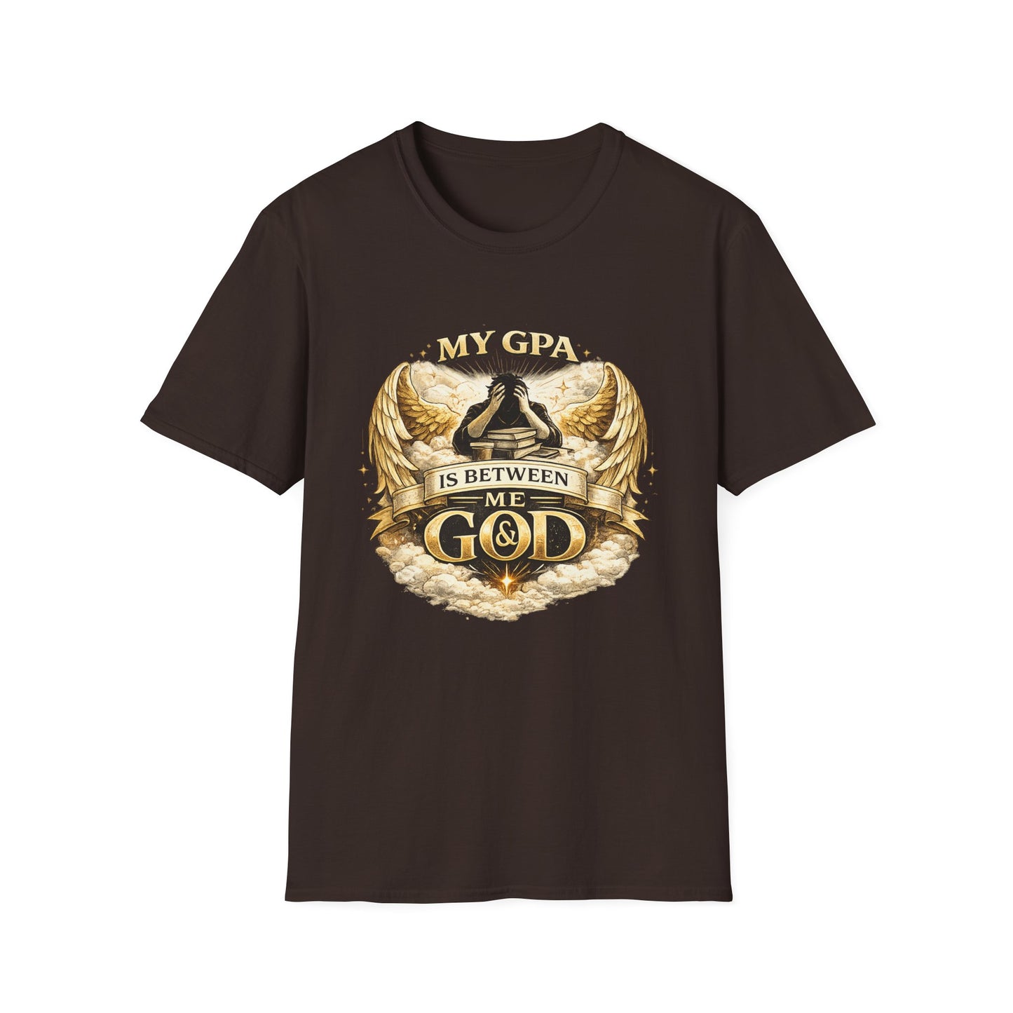 My GPA Is Between Me and God T-Shirt | Funny College Student Tee