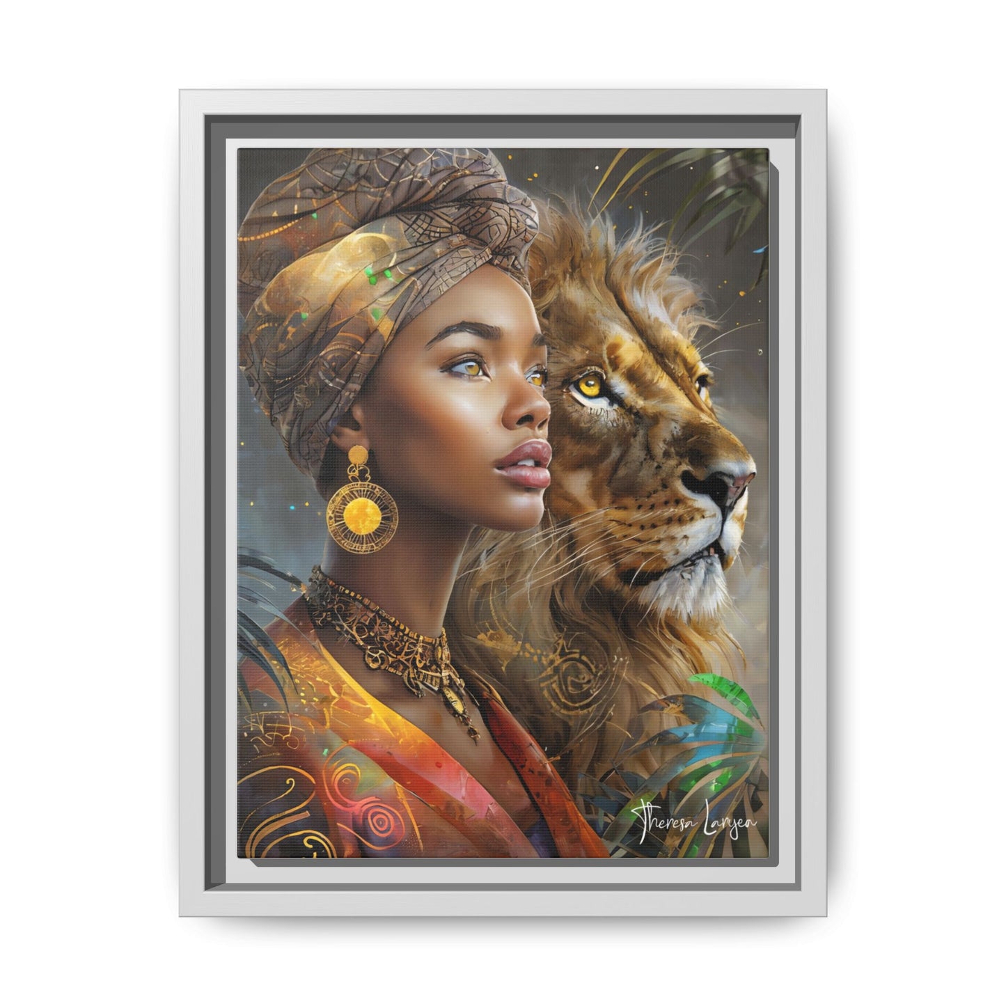 Matte Canvas, Framed (Multi-color)