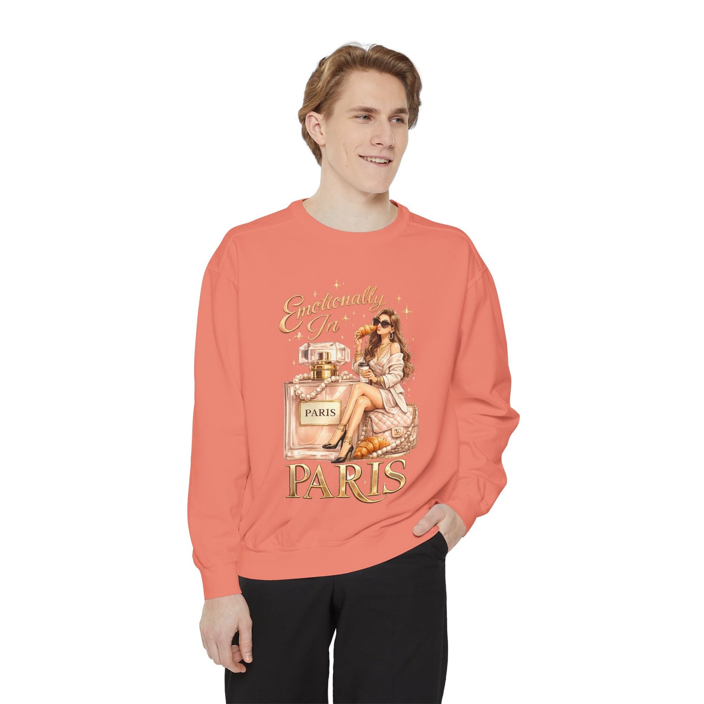 Emotionally in Paris Sweatshirt — Paris Perfume Graphic Crewneck