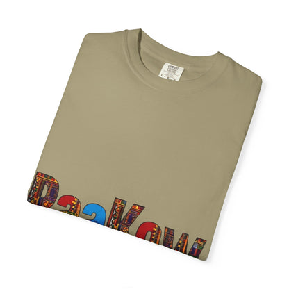 Garment-Dyed T-Shirt with 'PaaKow Thursday' Design, Unisex Casual Tee, Colorful Graphic Tee, Everyday Wear, Gift for Friends