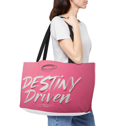 Chic Weekender Tote Bag - Destiny Driven, Perfect for Travel, Beach, Gym, Shopping, Gifts