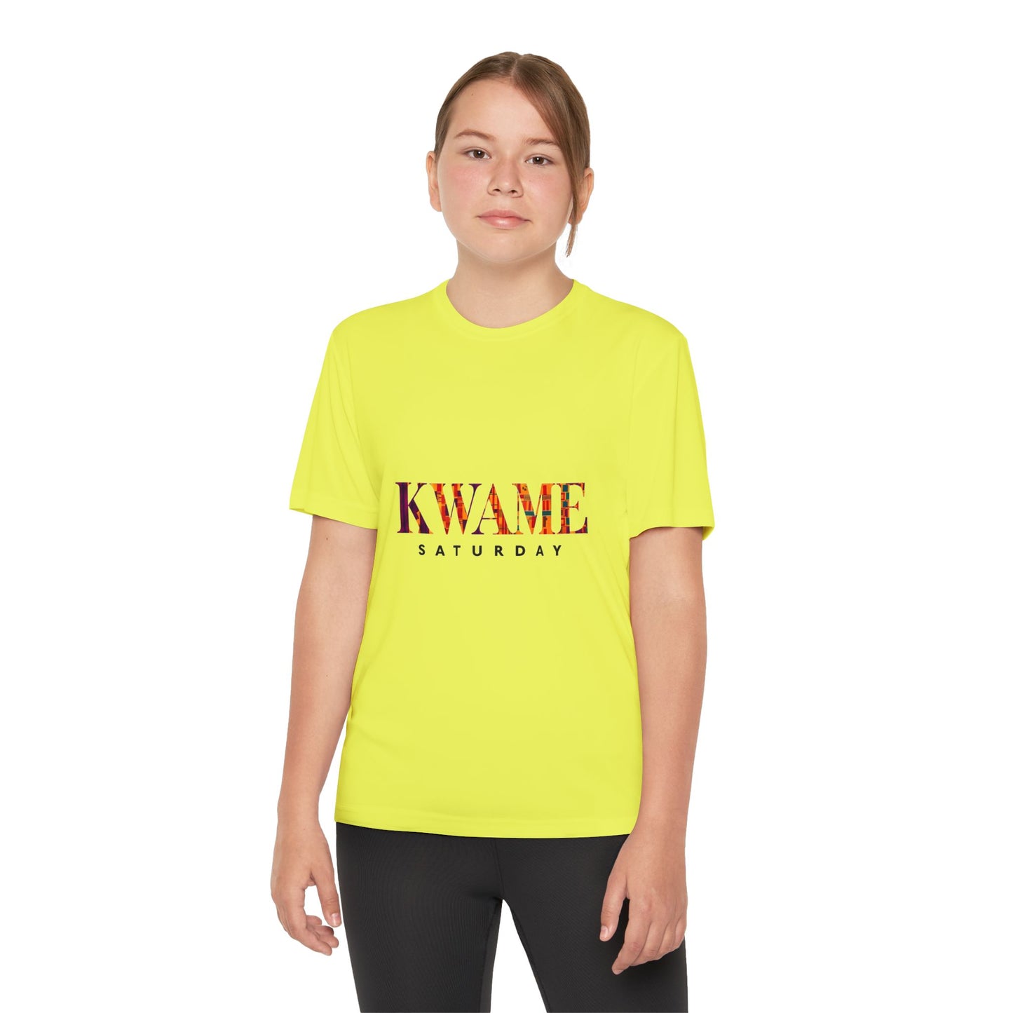 Youth Competitor Tee with KWAME SATURDAY Design - Perfect for Sports Events, Birthdays, Weekend Outfits, Gift for Youth, Casual Wear