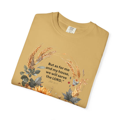 Fall-Inspired Unisex T-Shirt - 'But as for me and my house we will serve the LORD' - Autumn Apparel, Seasonal Gift, Christian Tshirt, [...]