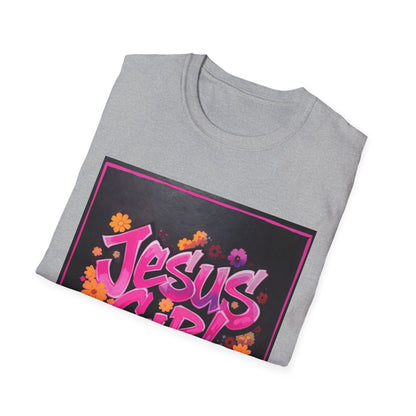 Jesus Girl Graphic T-Shirt, Christian Apparel, Faith-Based Gift, Inspirational Shirt, Summer Style, Trendy Outfits