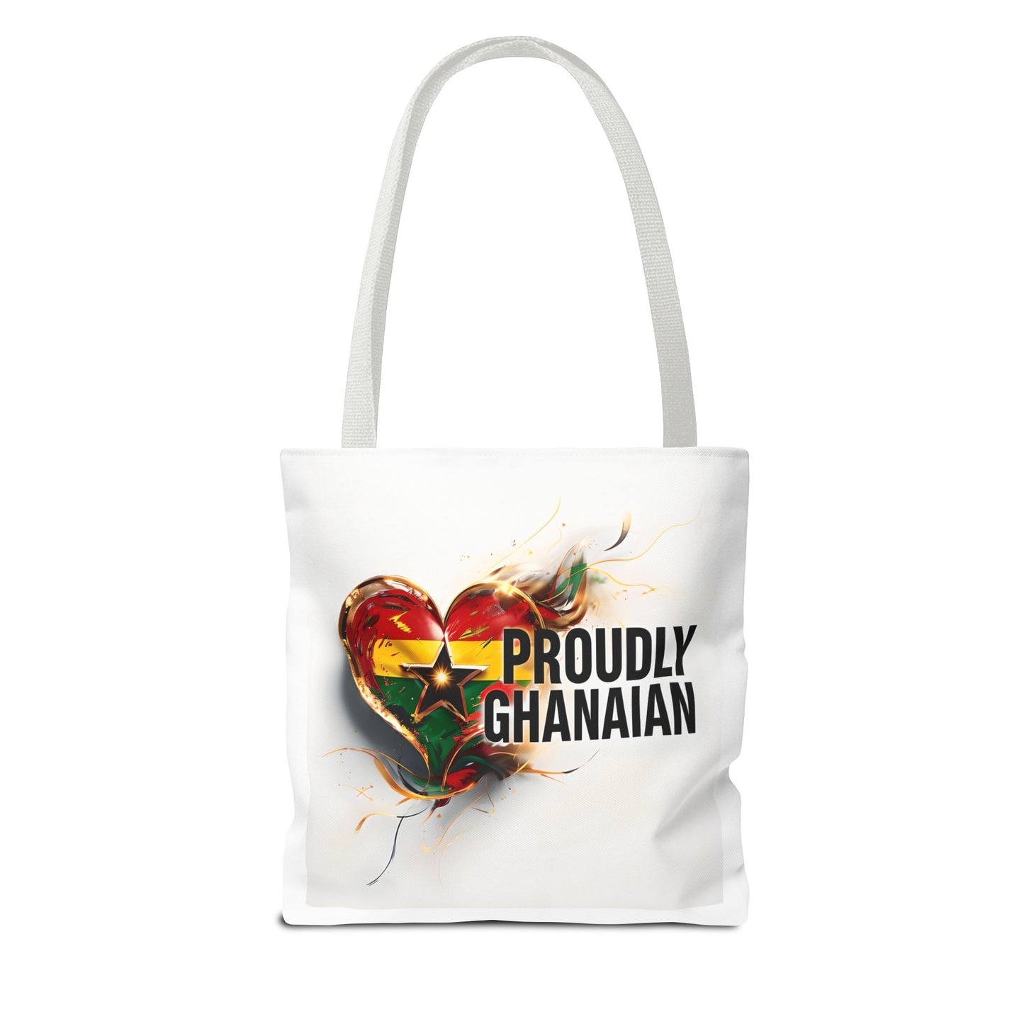 Proudly Ghanaian Tote Bag, African Pride Bag, Eco-Friendly Shopping Tote, Cultural Gift, Travel Essentials, Stylish Grocery Tote