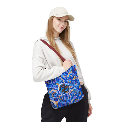Artistic AOP Tote Bag, Colorful Everyday Tote, Trendy Shopping Bag, Unique Gift for Her, Boho Style Bag