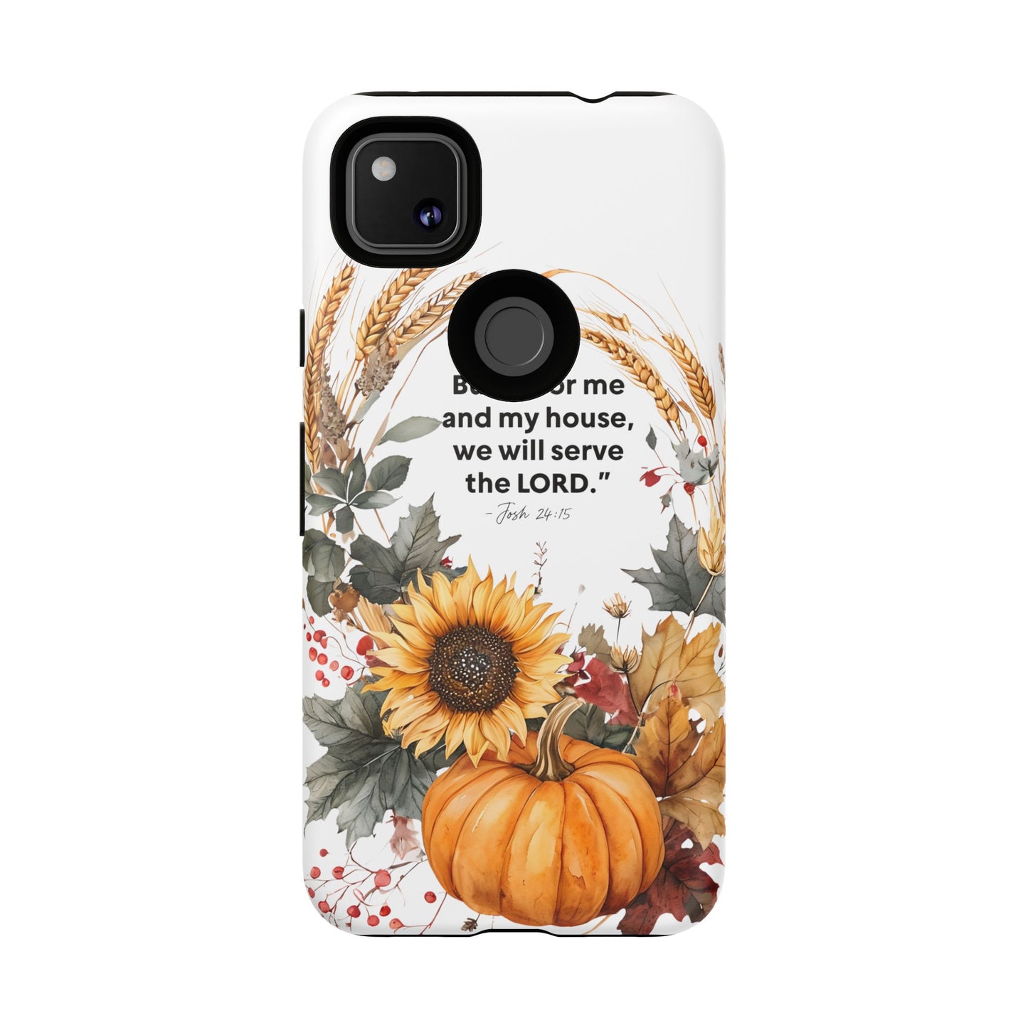 Fall-Themed Phone Case, Cozy Autumn Decor, Inspirational Quote, Pumpkin Design, Gift for Him or Her