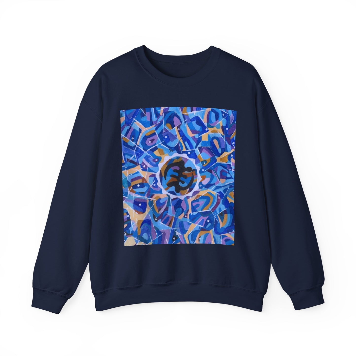Artistic Kaleidoscope Crewneck Sweatshirt, Cozy Pullover for Art Lovers, Unique Gift for Birthdays, Gift for Artists, Casual Wear