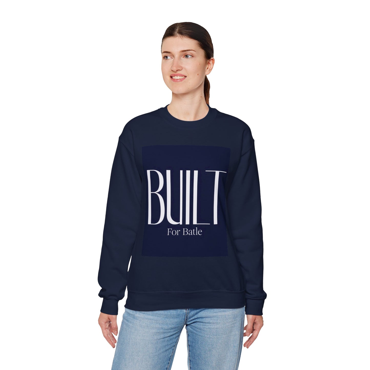 Built For Battle Unisex Crewneck Sweatshirt, Comfortable Layering, Casual Wear, Gift for Gamers, Stylish Everyday Apparel
