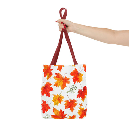 Autumn Leaves Tote Bag, Fall Shopping Tote, Seasonal Gift for Her, Eco-Friendly Bag, Thanksgiving Party Favor