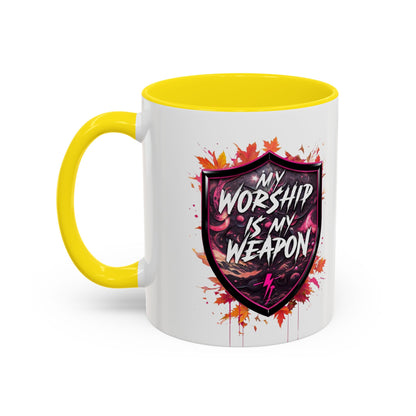 Bold Worship Coffee Mug - My Worship is My Weapon, Inspirational Gift for Coffee Lovers, Motivational Mug, Perfect for Events and [...]