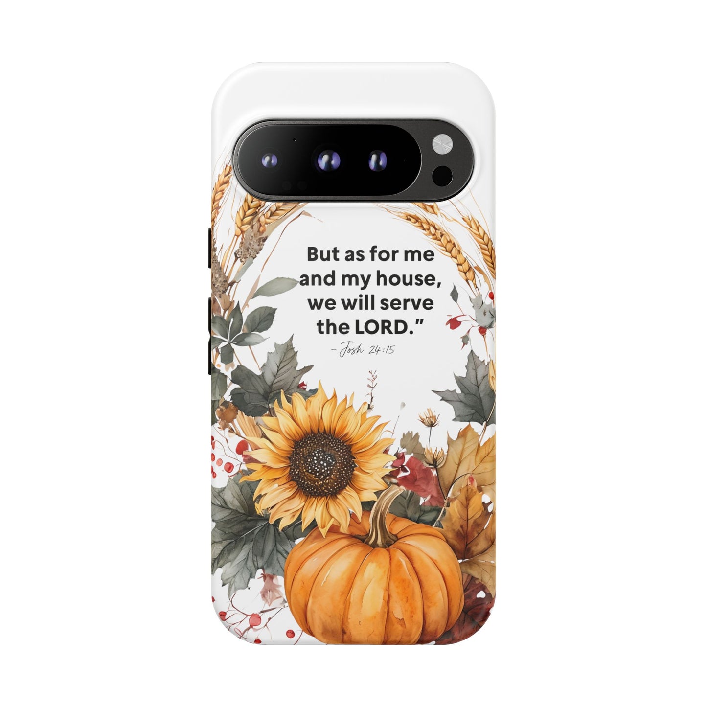 Fall-Themed Phone Case, Cozy Autumn Decor, Inspirational Quote, Pumpkin Design, Gift for Him or Her